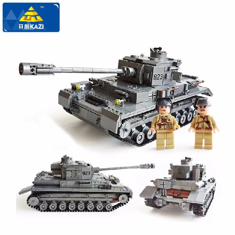 

KAZI 82010 Building Blocks Military Tank Model Blocks DIY Assembly Toys Educational Blocks Construction Bricks Toys For Children