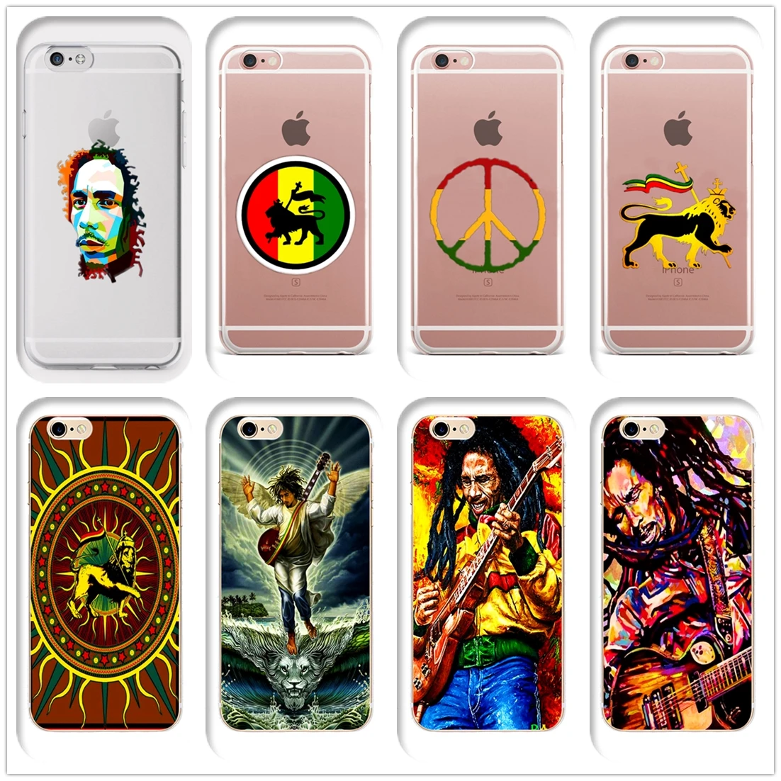 

DK bob marley reggae Jamaican hero Reith rasta lion fashion phone case Cover Hard for iPhone 6 6s 7 8plus 5s 5c 4s X XS XR XSMAX