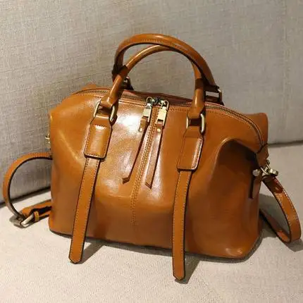 

women Genuine Leather bag 2018 new luxury fashion pattern handbags women bag designer leather Pillow bag