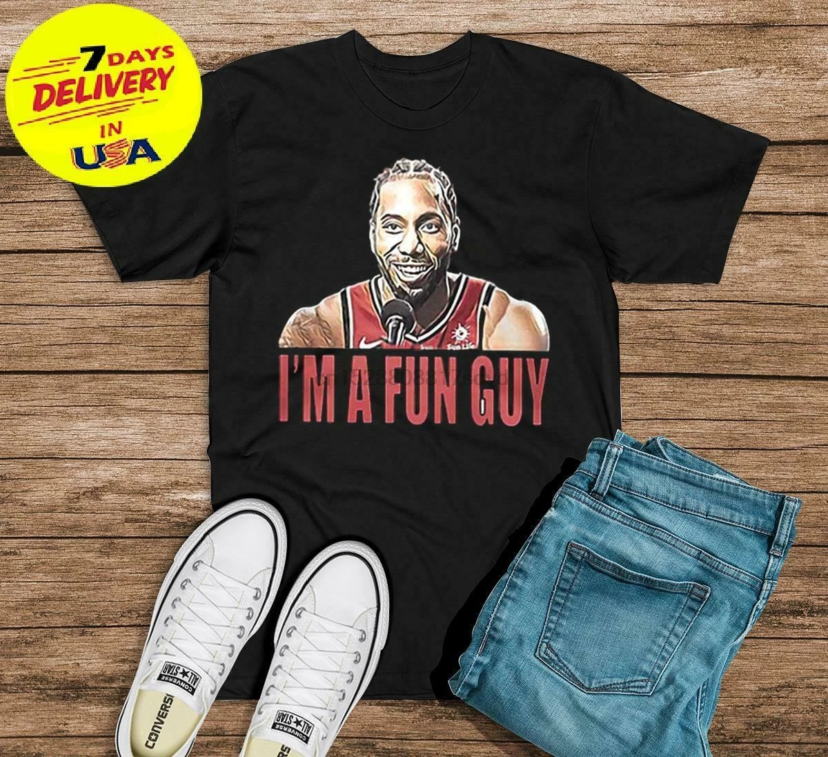kawhi leonard fun guy t shirt
