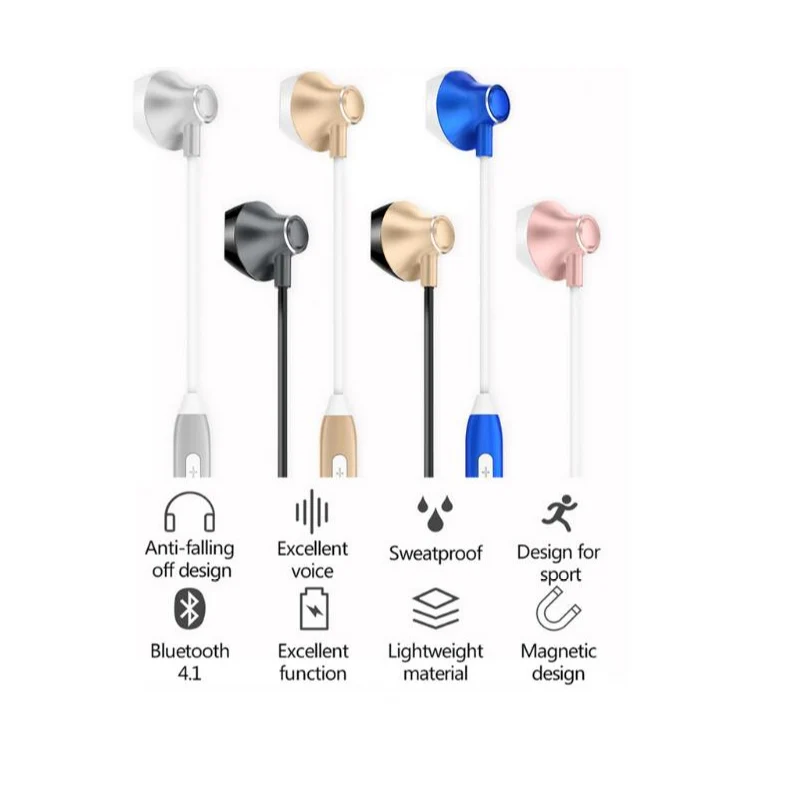 Спортивные Bluetooth наушники беспроводные для бега сабвуфер водонепроницаемые