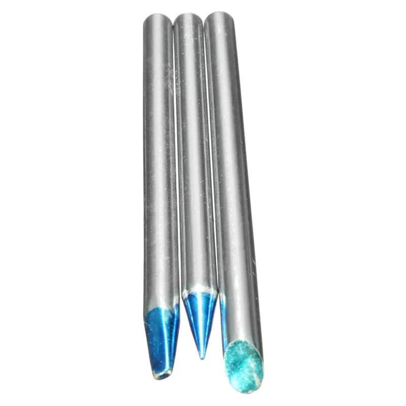 

3pcs 4mm Copper Silver Diameter Replaceable Fine Point Solder Soldering Tip For 40W Soldering Irons Head