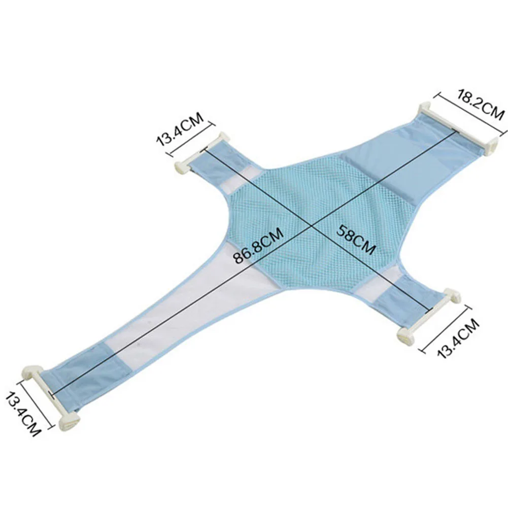 Для новорожденных Настройка Ванна слинг сетки детские толстые противоскользящие крестовые аксессуары для ванной
