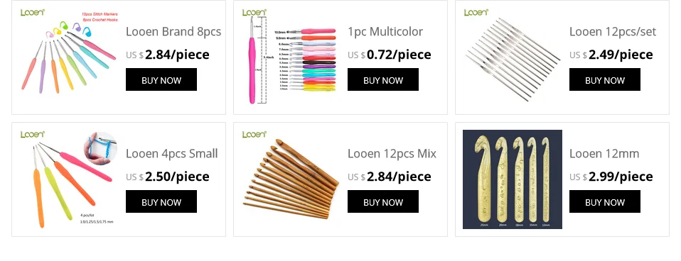 Looen 13 видов стилей, 0,5-20 мм, крючок для вязания крючком, плетение одежды, спицы для вязания, рукоделие, спицы для поделок, для вязания, швейные инструменты