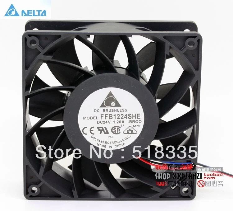 Вентилятор охлаждения для delta FFB1224SHE 12 см 120 мм 12038 120*120*38 24 В а|cooling fan|24v cooling fancooling fan