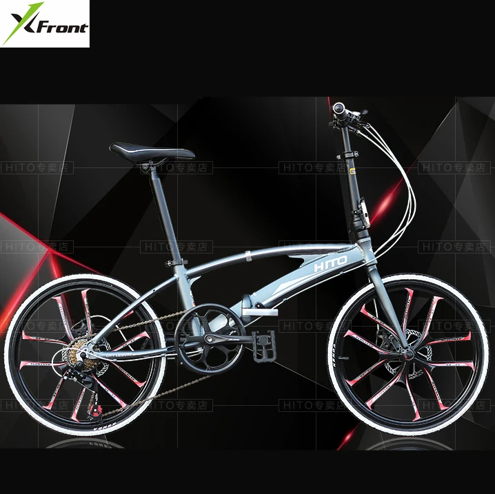 새로운 브랜드 20/22 인치 휠 알루미늄 합금 프레임 더블 튜브 접는 자전거 야외 BMX bicicletas 디스크 브레이크 자전거
