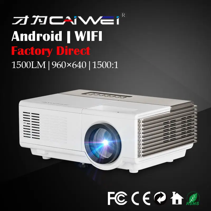 Bulit in Android Portable Mini LED font b Projector b font for Home Theater Movie 1080p