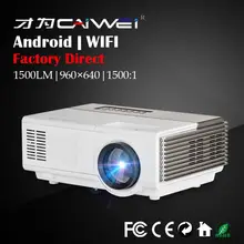Bulit-in Android Portable Mini LED Projector for Home Theater Movie 1080p HD Wireless Wifi Online Video Game HDMI VGA