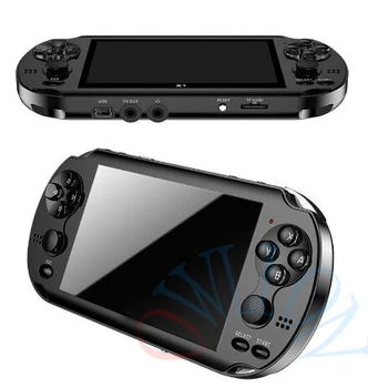 

in stock 32/64/128 Bit 5" LCD X9 plus Double rocker 16G Handheld Retro Game Console Video MP5 TF Card for GBA/NES 10000 games