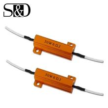 2 Stuks Auto Led Lampen Weerstand Canbus Decoder Load Anti-Knipperende Fout Canceller Adapter Voor Richtingaanwijzer Auto