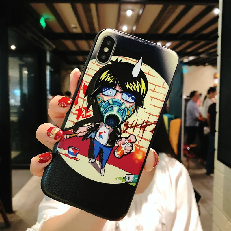 Мягкий чехол из ТПУ с тиснением для iPhone 8 plus/7 plus 8/7 X 6s plus/6plus iPhone6s/6 чехол|Бамперы| |