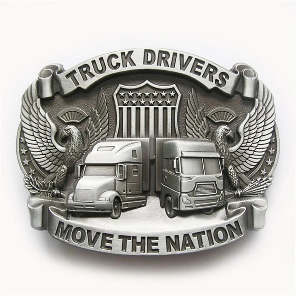 

Distribute Belt Buckle Original Truck Driver Belt Buckle Free Shipping 6pcs Per Lot Mix Style is Ok