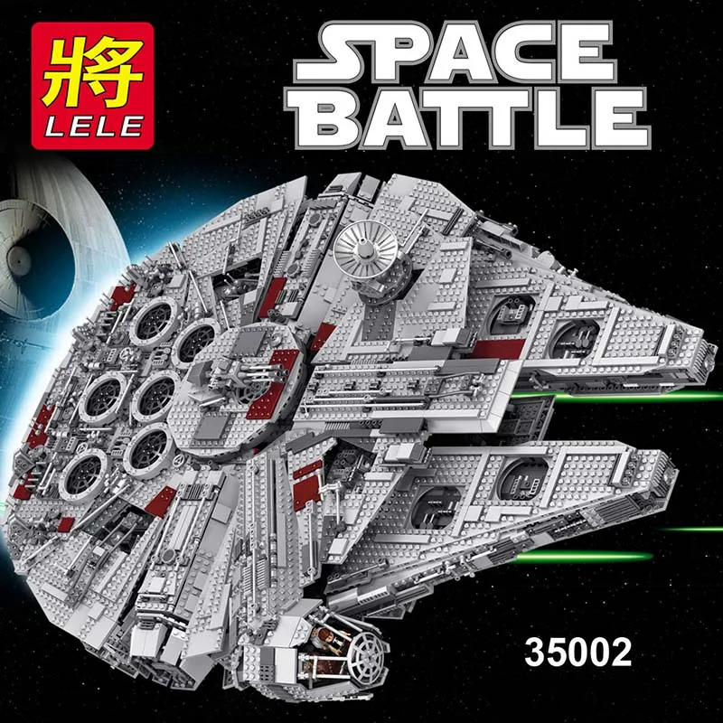 

5832pcs Large Star Wars Sets Building Blocks Kit Compatible LegoINGLY Technic Millennium Falcon Second Generation Toys for Kids