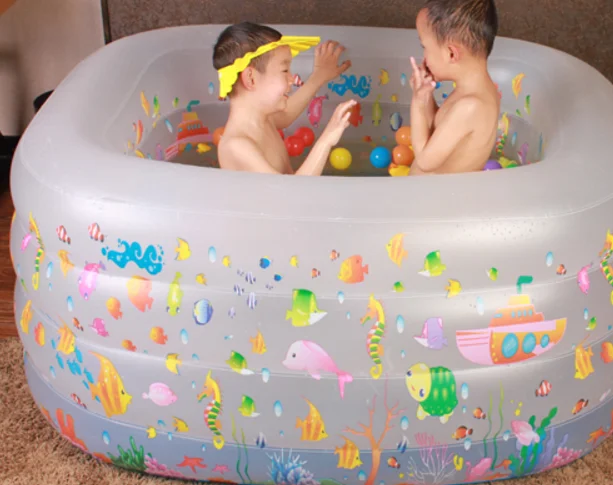 Младенческий утолщение бассейн надувной изоляции infantskids детский плавательный баррель для дома Крытый банный ковш для новорожденных Ванна