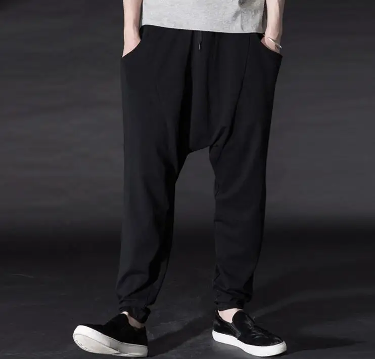 27-44 хит Весна мужской модный сценический низкосортный Гарун брюки для отдыха большие размеры