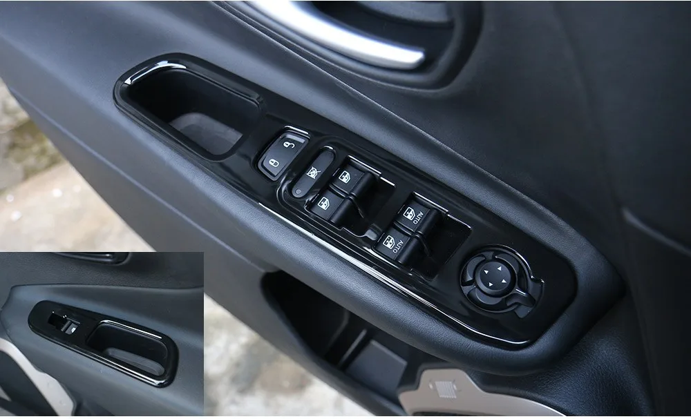 MOPAI ABS Автомобильный интерьер Окно лифт переключатель кнопка украшения крышки наклейки для Jeep Renegade- автомобильные аксессуары стиль