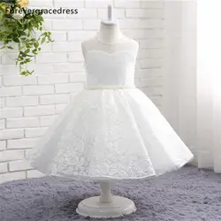 Forevergracedress реальные фотографии прекрасный белый платье с цветочным узором для девочек высокое качество милые линии Кружево Boho детское