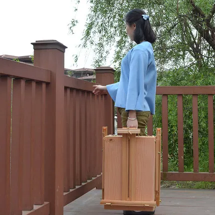 Premium Beech Wooden Stand Folding Easel Box Sketch Oil Painting Easel For Painting Easels Aliexpress