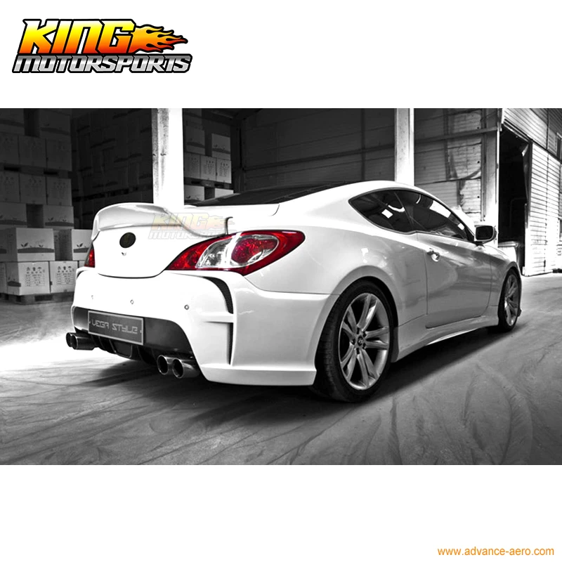 Подходит 10-11 hyundai Genesis 2Dr Coupe Body Kit спойлер крышки багажника крыло уретан