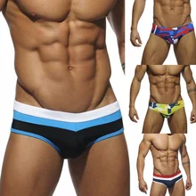 Плавательные спортивные трусы с низкой талией, мужские плавки Zwembroek Heren, мужские шорты для плавания для мужчин, мужские плавки, лоскутные боксеры