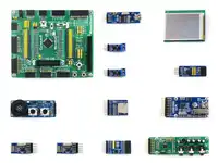 Open205R-C Pack B=STM32 Development Board,STM32F205R ARM Cortex-M3 STM32F205RBT6 MCU+2.2inch 320*240 Touch LCD+10 Module Kit