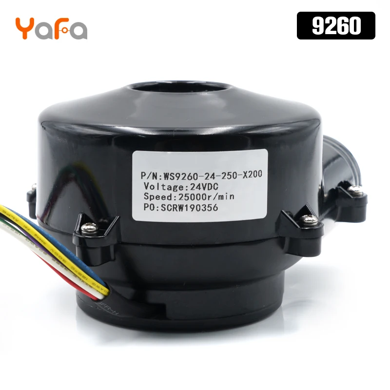 9260 24V 6.5A/8A 5.2kPa/6.2kpa High Pressure Centrifugal Fan.Mini DC Brushless Centrifugal Blower Speed Adjustable Air Purifier