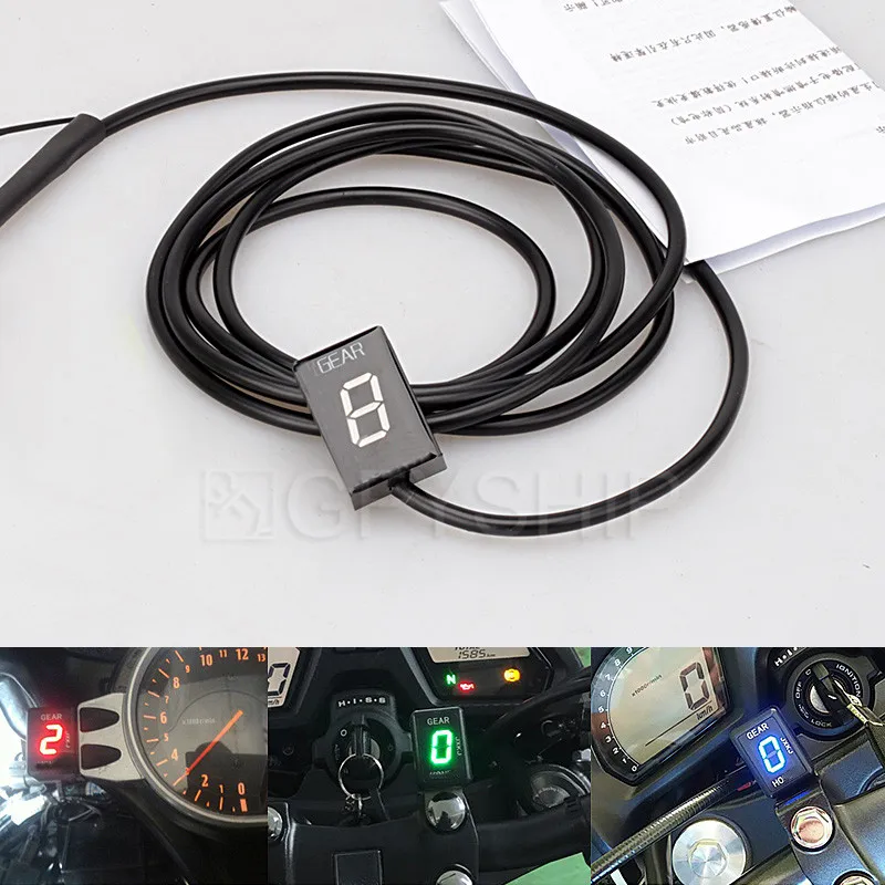 Buy Motorcycle LCD 1 6 Level Gear Indicator 6 Speed
