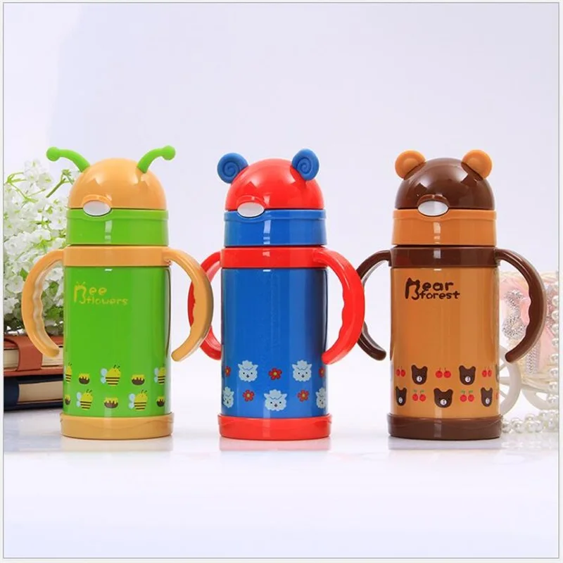 drinking flask with straw