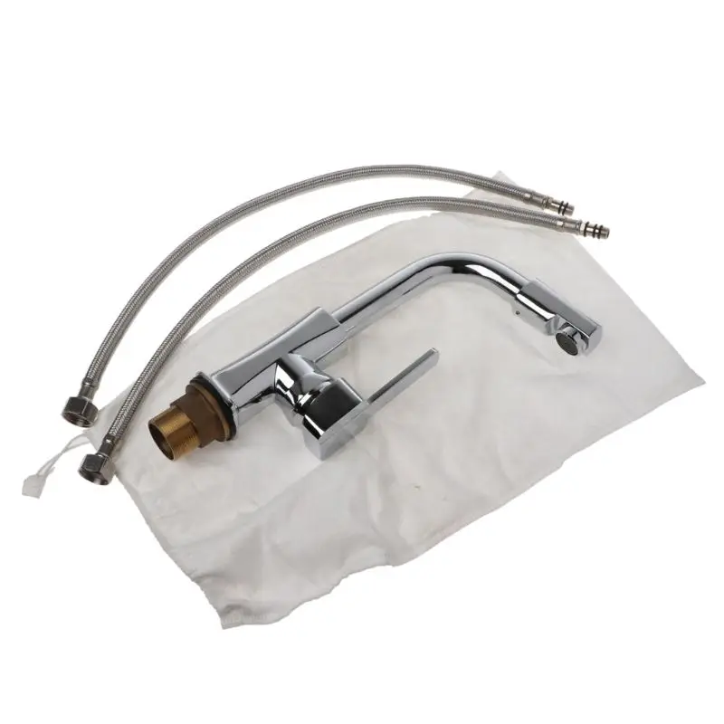 

Mixer Tap 360Degrees Rotation Spout Deck Mounted Basin Faucet Brass Handle Wash With Polished Surface For Bathroom Modern Kitche