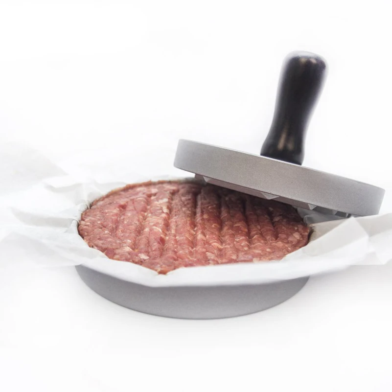Круглый Форма форма для гамбургера пресс алюминиевый сплав мясо для гамбургеров котлет гриль для говядины котлета для бургеров создатель прессформы Кухня мясо Tools1Set