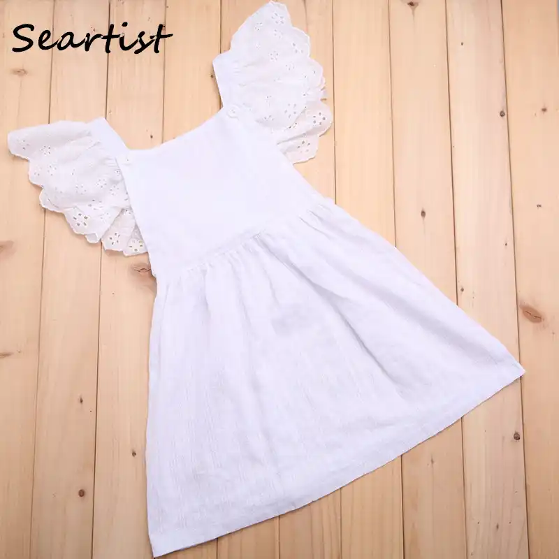 white sun dress girls