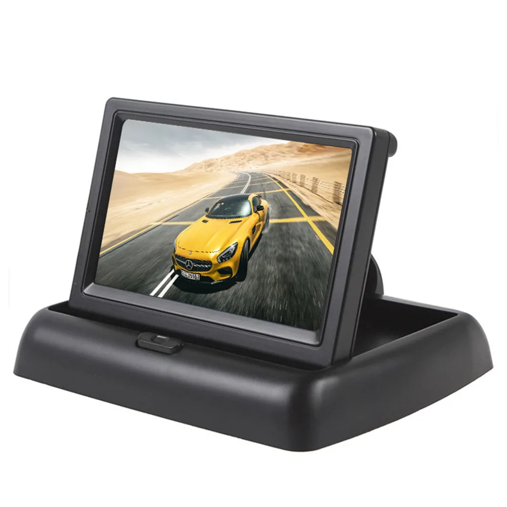 HD 480H x 272V 4 3 &quotTFT ЖК монитор для автомобиля с 2 канальным видеовходом автомобильной