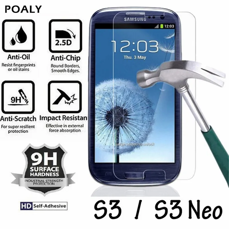 GT i9300 i9300i i9305 Защитное стекло для Samsung S3/S3 Neo Закаленное пленка Galaxy S3 защитная 9H|glass