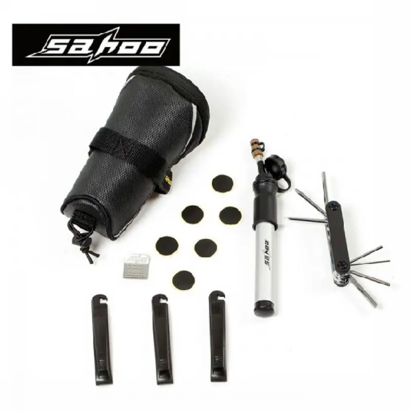 SAHOO Multifunction Cycling Repair Tool Set Kit with font b Saddle b font font b Bag