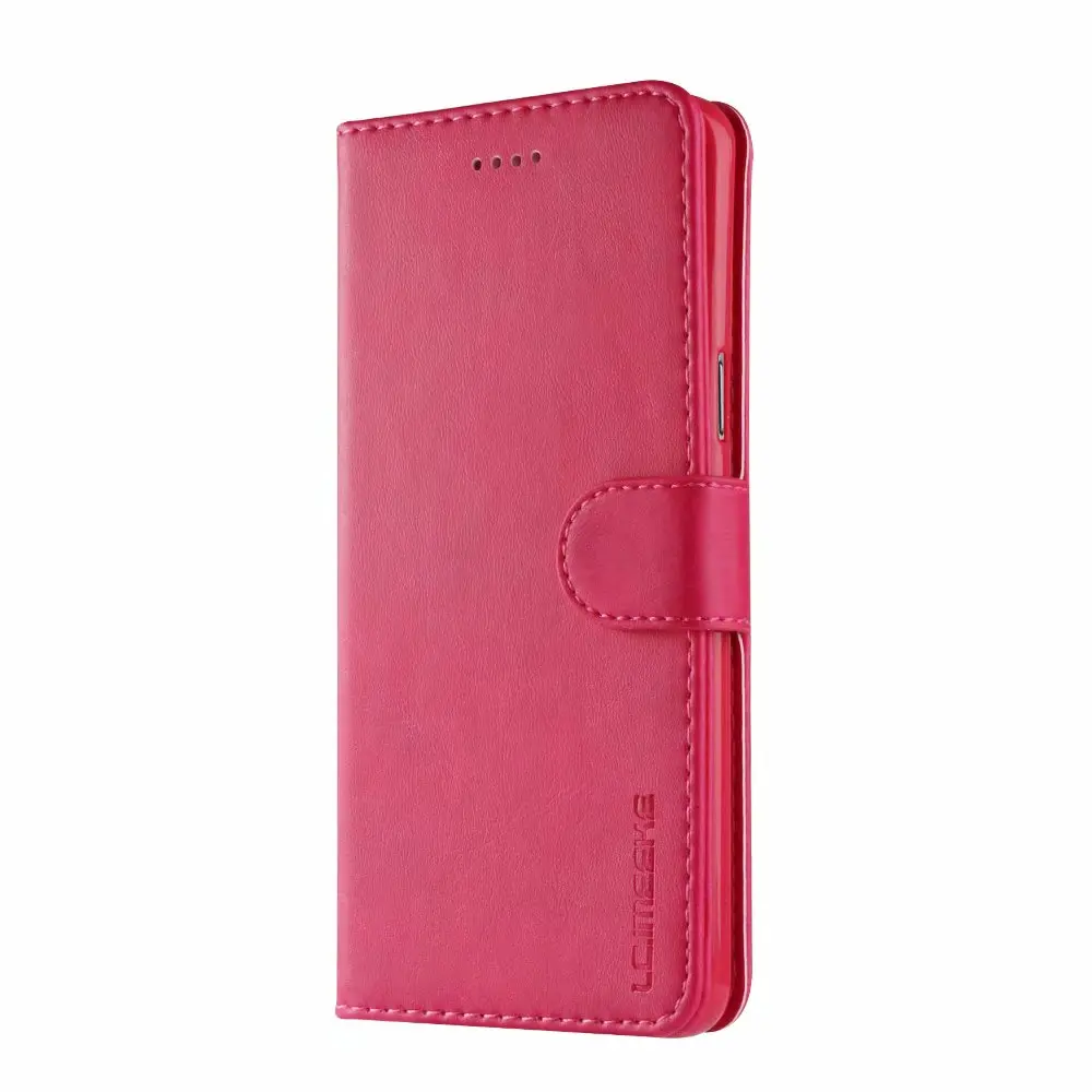 Чехол из искусственной кожи с защелкой для huawei P20 PRO Coque Flip wallet phone case для huawei P20 Lite P9 Lte P20 Pro honor 8X case - Цвет: Rose