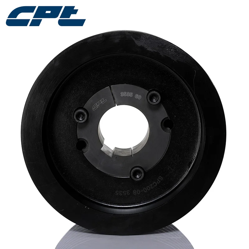 Cpt Spc Cast Iron V Groove Pulley, 8 Grooves, 209.6mm Outside Diameter