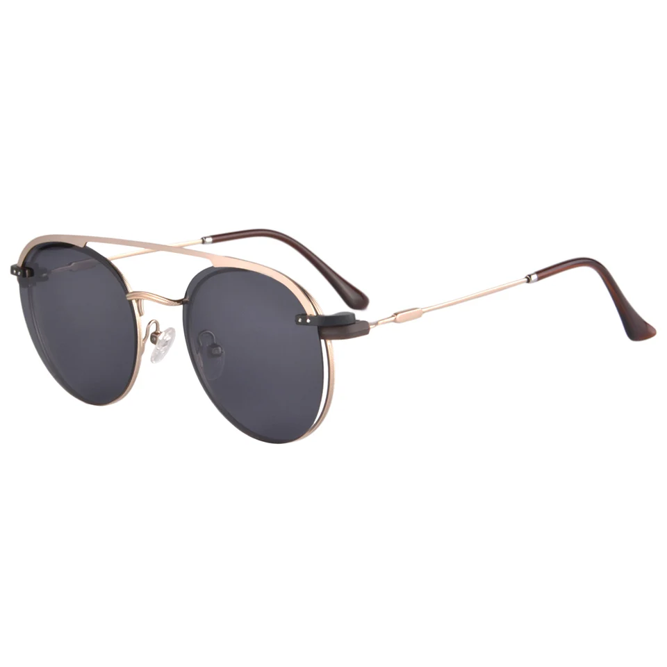 

SHINU polarized sunglasses women clip-on sun-glasses men optics frame Customized Prescription Retro metal eyeglass frame 3042