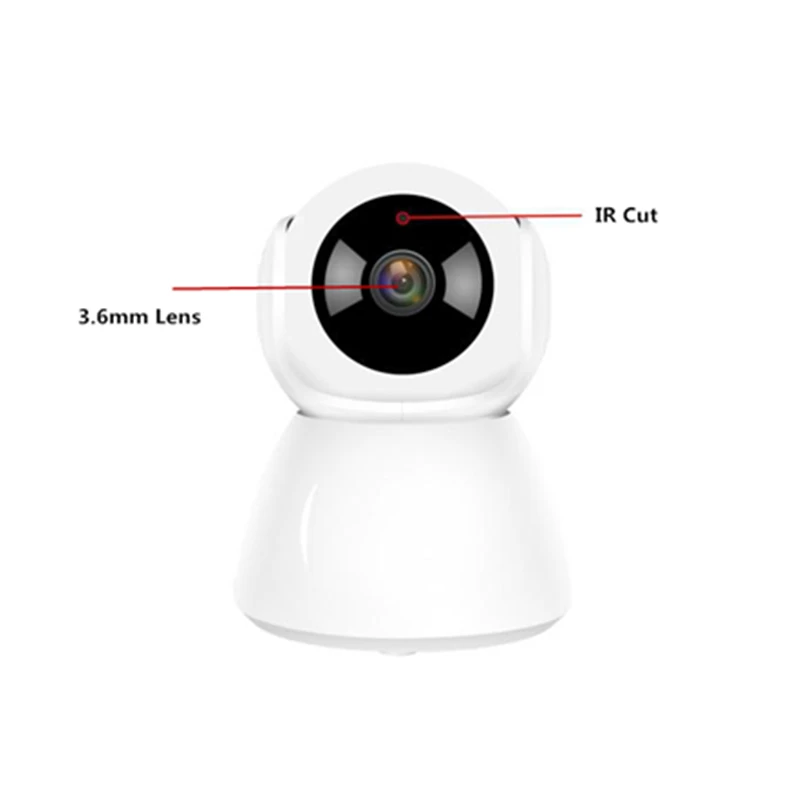 H.265 Wireless IP Pan Tilt Indoor Camera Full HD 2MP Wifi Two Way Audio Motion Detection Alarm V380 IP Camera Baby Monitor 2