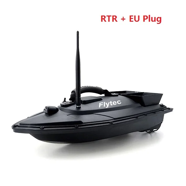 Flytec 2011-5 Fish Finder Tool Smart Fishing Bait Boat Digital Automatic Frequency Modulation Radio RC Ship Speedboat RC Toys - Цвет: BLACK EU