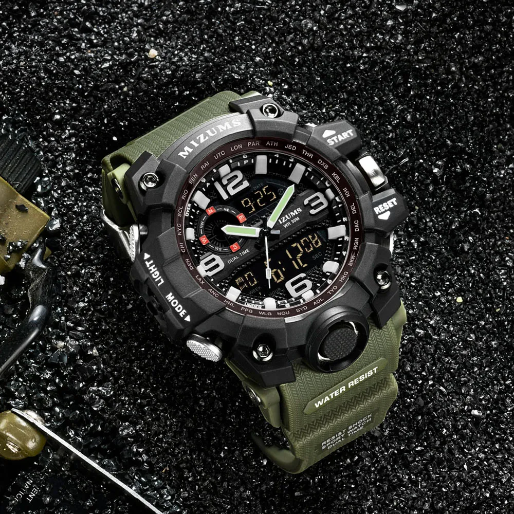 Big Dial Digital Watch S SHOCK Men Military Army Watch Water Resistant LED Sports Watches luxury brand mizums watches drop shipping (14)