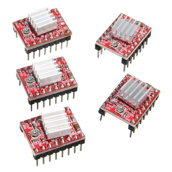 5 Pieces A4988 Stepper Motor Driver Module 1.5x2mm Mini Stepper Motor Driver 3D Printer Polulu StepStick RAMPS RepRap 5pcs lot reprap stepper driver a4988 stepper motor driver module free shipping