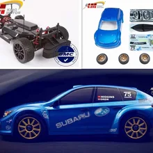 KM 1/7 RC Subaru Rally WRC с дистанционным управлением, имитация раллийной машины, два комплекта шин, 20 кг, металлический замок svrvo 120A esc 1515, мотор MT-305