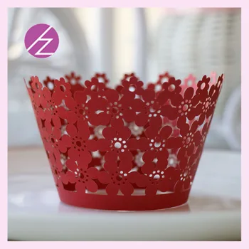 

Free shipping 50pcs/lot 2015 best selling special design flower cupcake decoration cupcake wrapper DG-2