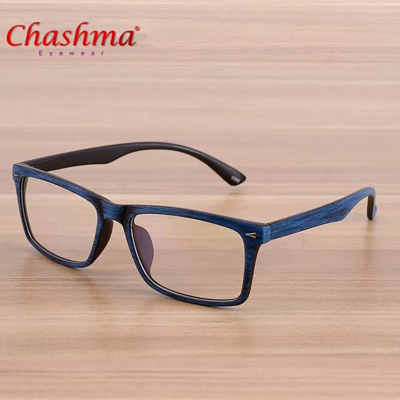 

Chashma Glasses Men and Women Unisex Wooden Pattern Fashion Retro Optical Spectacle Eyeglasses Glasses Frame Vintage Eyewear