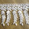 1 yarda 11,5 CM de algodón blanco borla de hoja franja bordado cinta para ajuste, cordón cosido a mano de tejidos suministros manualidad para regalo decorativo ► Foto 2/4