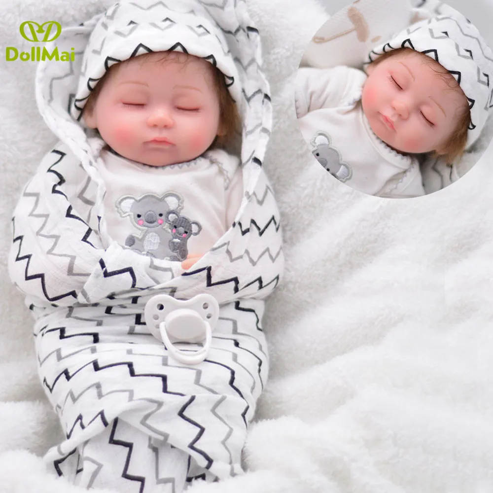 Bebes reborn menino 40 см Силиконовая Кукла для новорожденных мальчиков спящие куклы