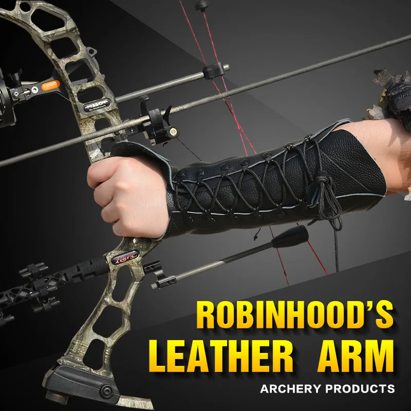 Free Shipping, 1 Pcs Cowhide ARM GUARD Genuine Leather FOR Hunting Bow