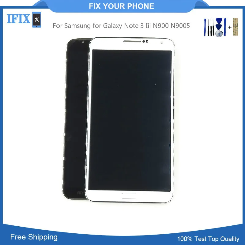 Для Samsung Galaxy Note 3 Iii N900 N9005 N900A/V/T ЖК-дисплей сенсорный экран дигитайзер с рамкой и