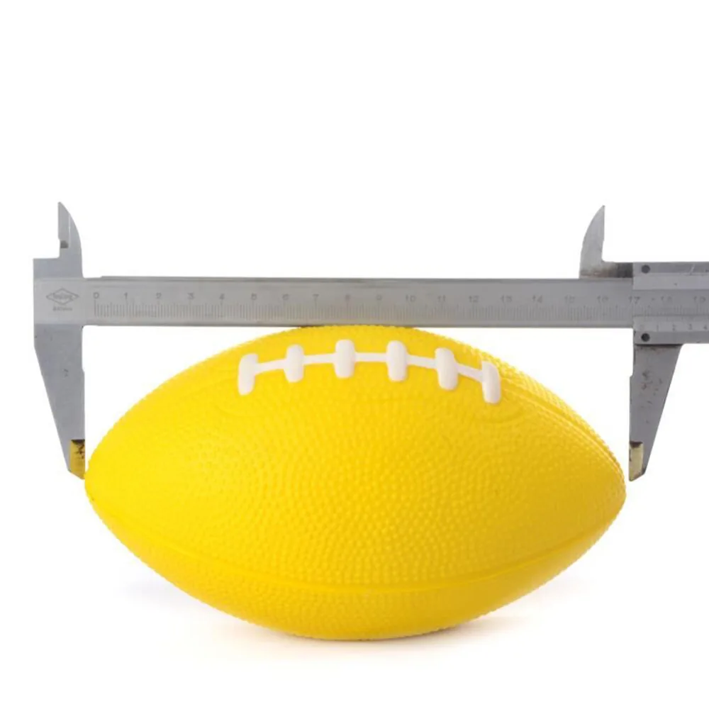 1 unid PU Rugby diversión Anti estrés béisbol en forma juguete del bebé entrenamiento al aire libre fútbol americano mano ejercicio Squeeze alivio suave espuma