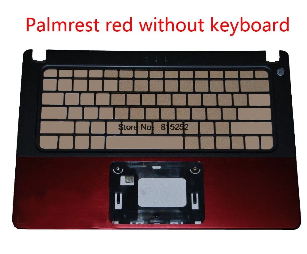 Ноутбук Palmrest для DELL для Vostro 5460 5470 5480 056M9X 0Y3X62 Y3X62 053JW1 53JW1 0VDCHK 06PDJY 6PDJY с клавиатурой - Цвет: red no  finger hole